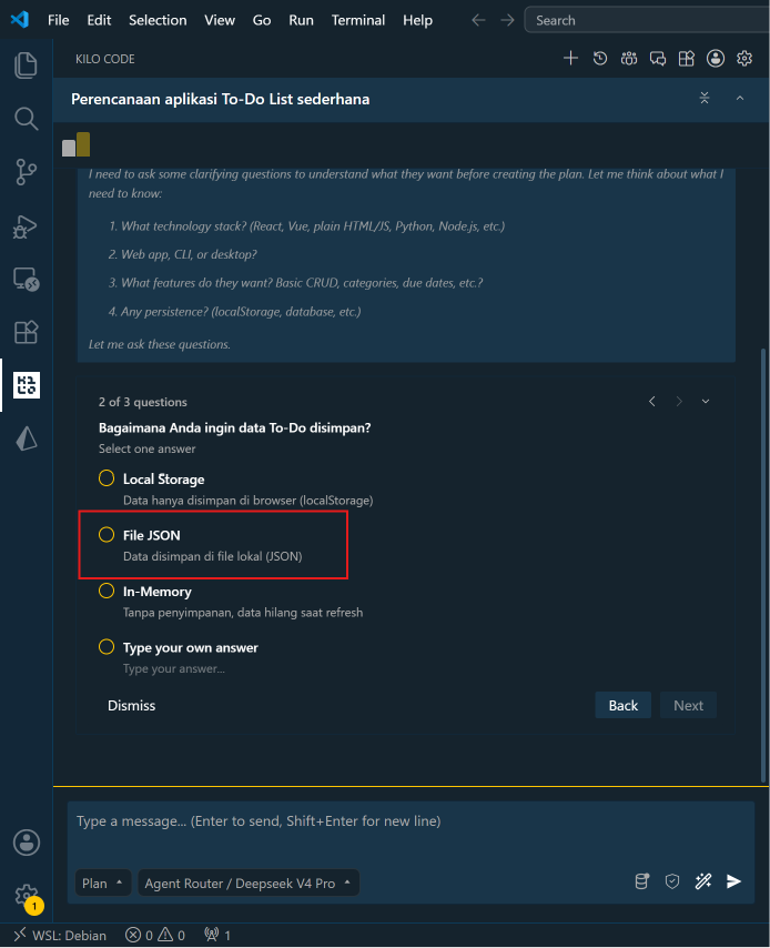 Diskusi dengan Agent
