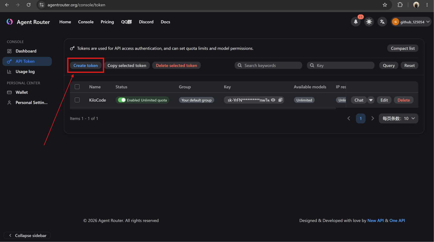 Create Token